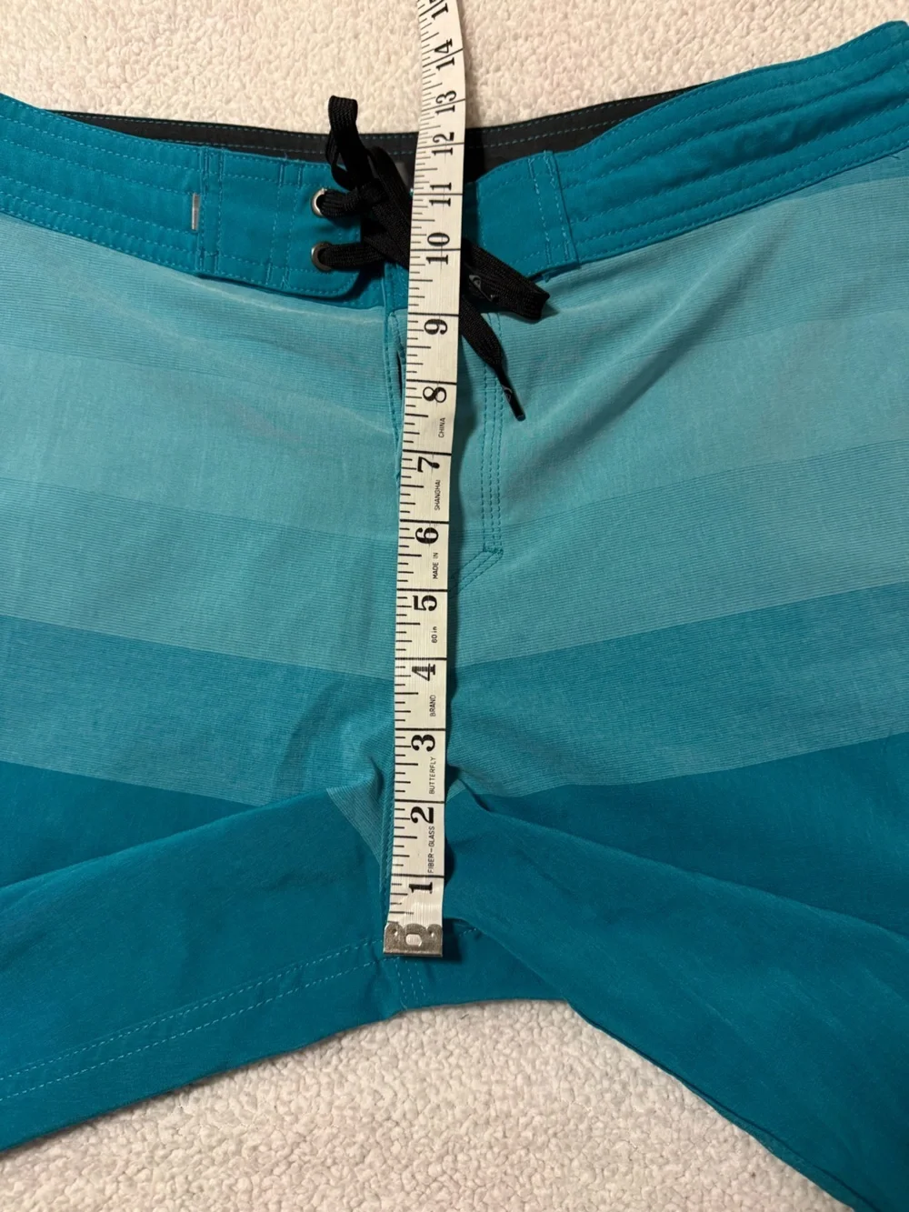 Quiksilver Blue Teal Boardshorts Swim Trunks Beach Shorts Surfsilk Tijuana 19